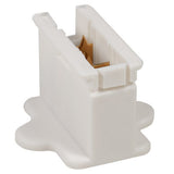 5 Pack - Female Zip Plug SPT2, White - BulbAmerica