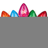 C7 Multi: Red, Blue, Amber, Green, Pink Transparent Twinkle 25 Set
