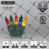 4' x 6' Multicolor Christmas Net Lights, 150 Lamps - BulbAmerica