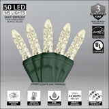 50 M5 Warm White LED Lights 4" Spacing - BulbAmerica