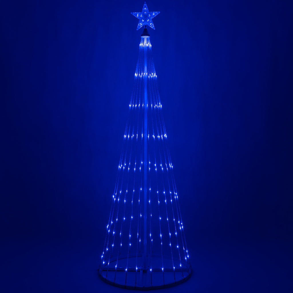 6' Blue LED Lightshow Tree