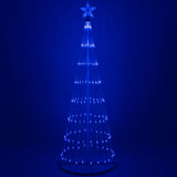 6-ft. Blue LED Animated Outdoor Lightshow Christmas Tree