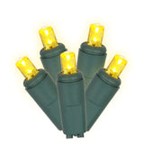 25Ft. 50 Yellow LED Twinkle Wide Angle Lights Christmas Set