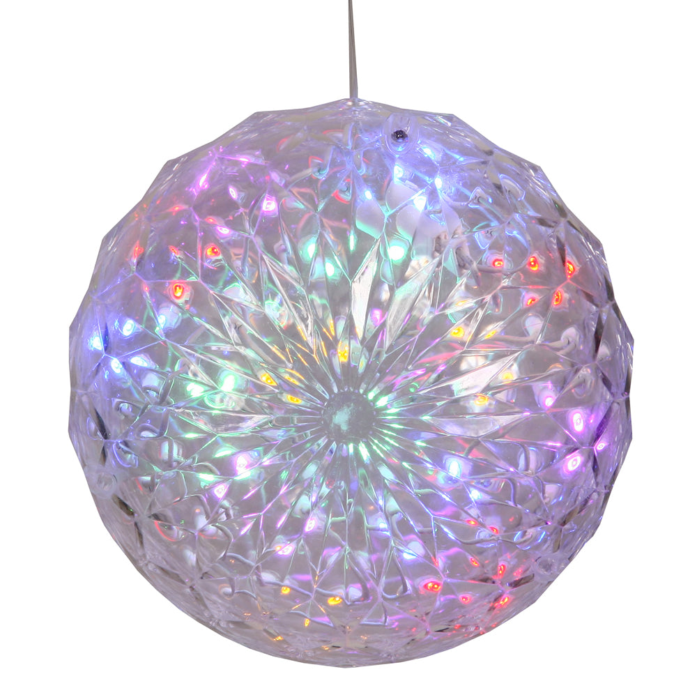 30Lt X 6" LED Multi Crystal Ball Outdoor