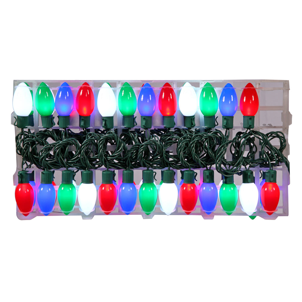 48 Multi Color LED Lights C9 16 Effects 23.5Ft. Christmas Set