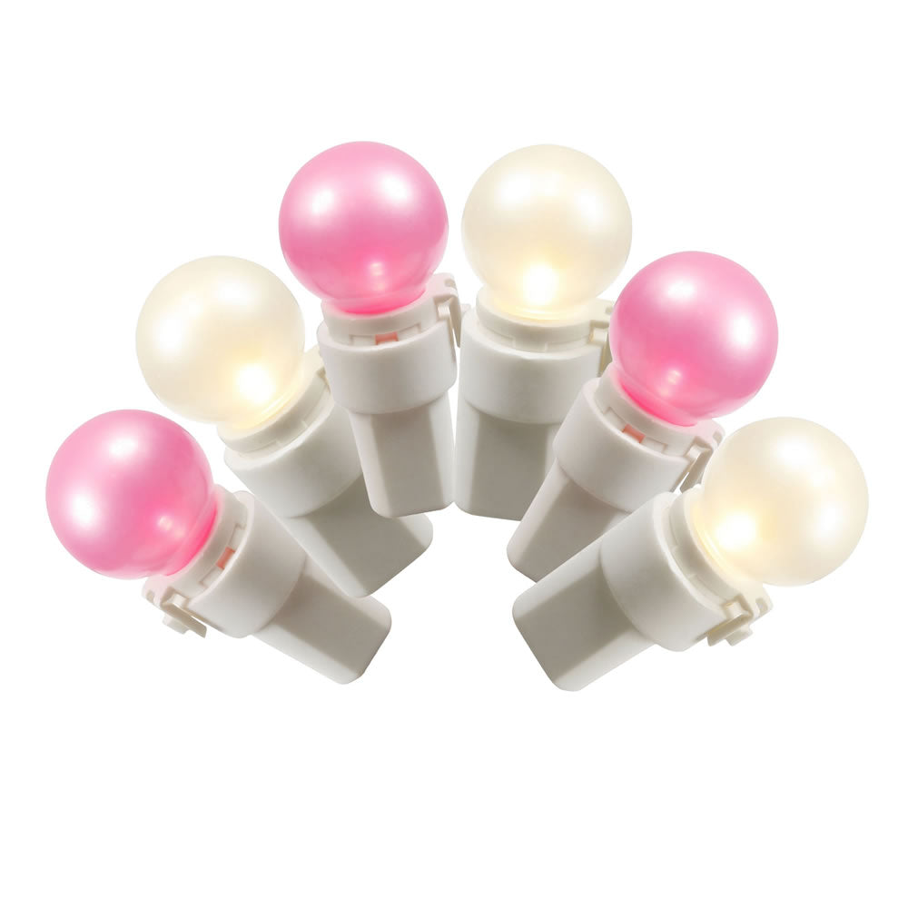 50Lt LED Pink- White Satin G15 EC Set WW 4"Sp