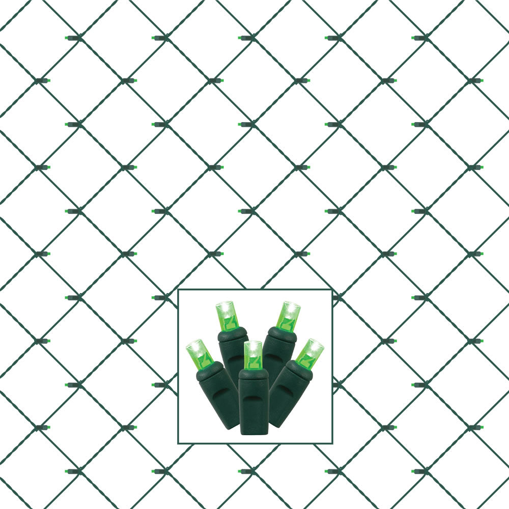 1PK - 4' x 6' LED Net String 120 Light Green Lights – BulbAmerica