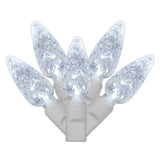 1PK - 34Ft. LED String 100 Light Cool White C6 Lights