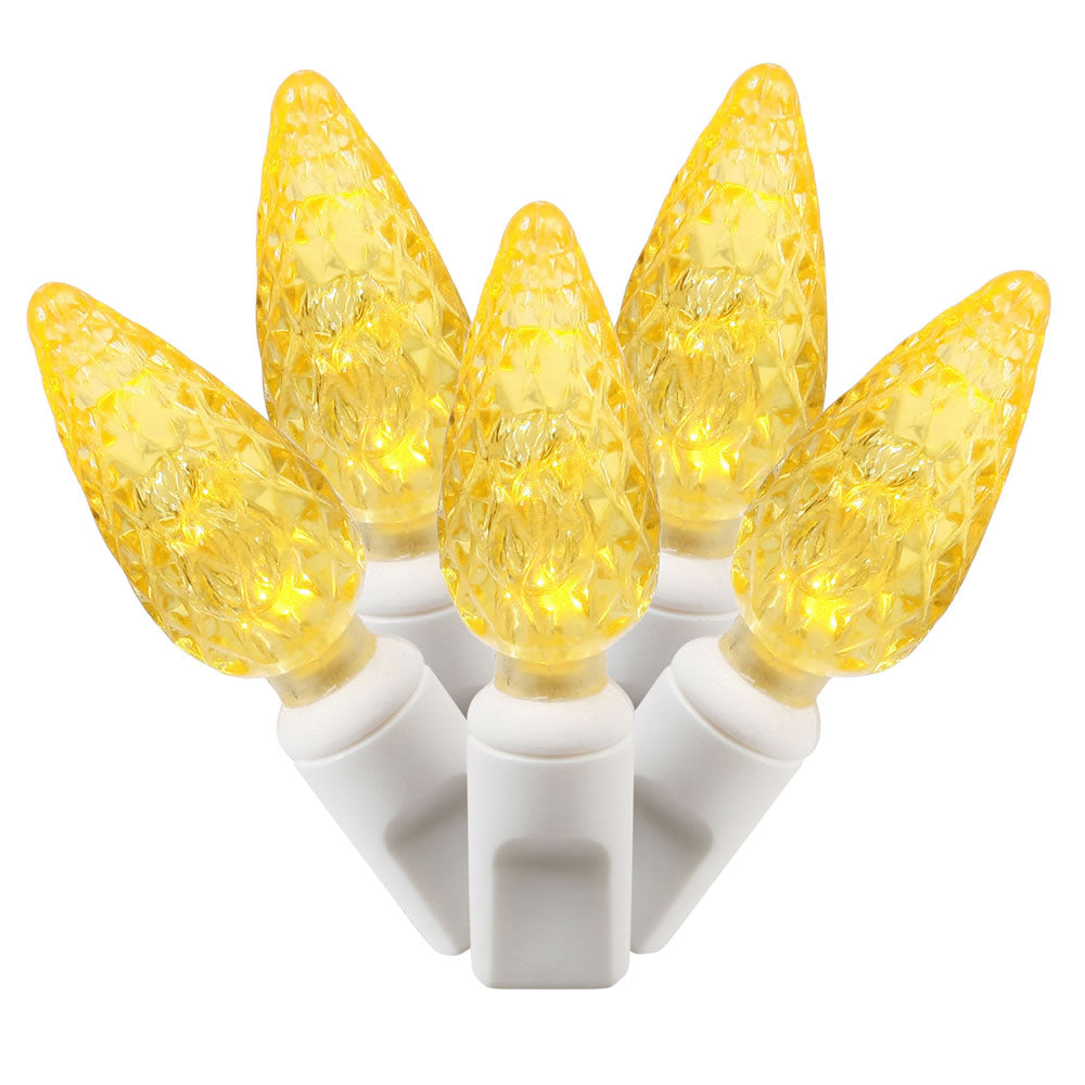 100Lt Yellow LED / White Wire C6 EC 4 in x 34 ft.