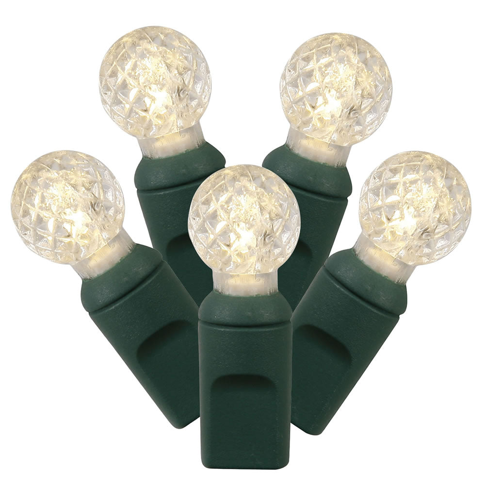 100Lt Warm White LED / Green Wire G12 EC 4 in x 34 ft.