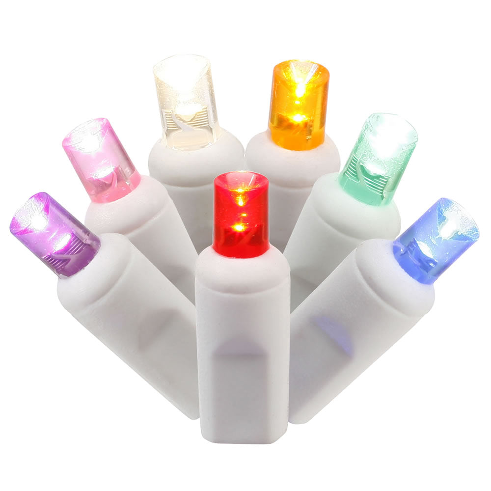 34Ft. 100 Multi Color LED Lights 4in xacing Christmas Set