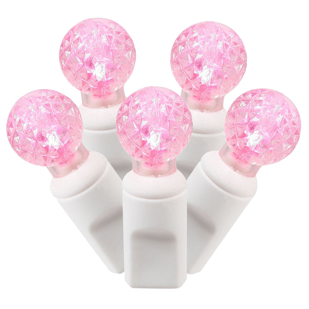 100Lt Pink LED / White Wire G12 EC 4 in x 34 ft.