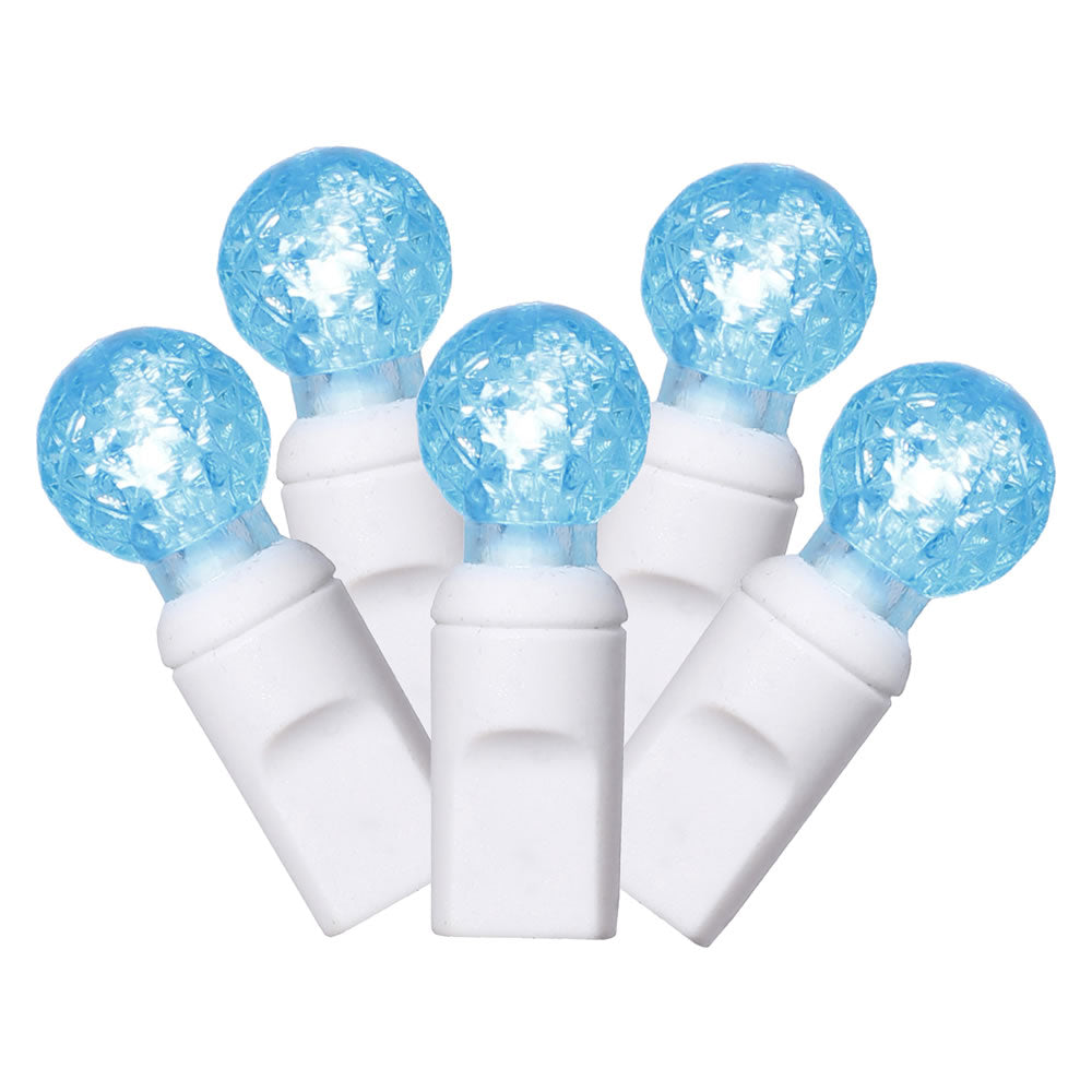 Vickerman 50 Light LED Teal G12 Set 6in. x 25 ft.