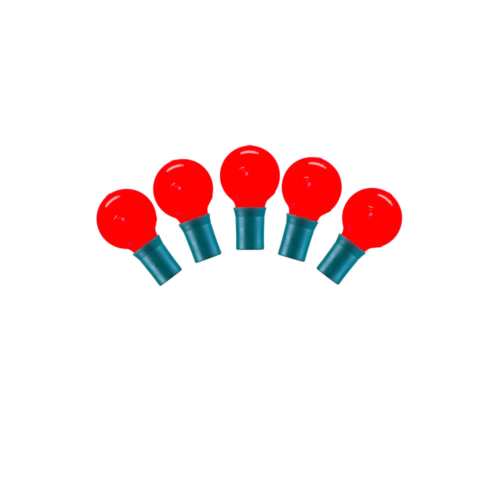 Vickerman 25 Light LED G30 Red Ceramic 8in. x 16 ft.