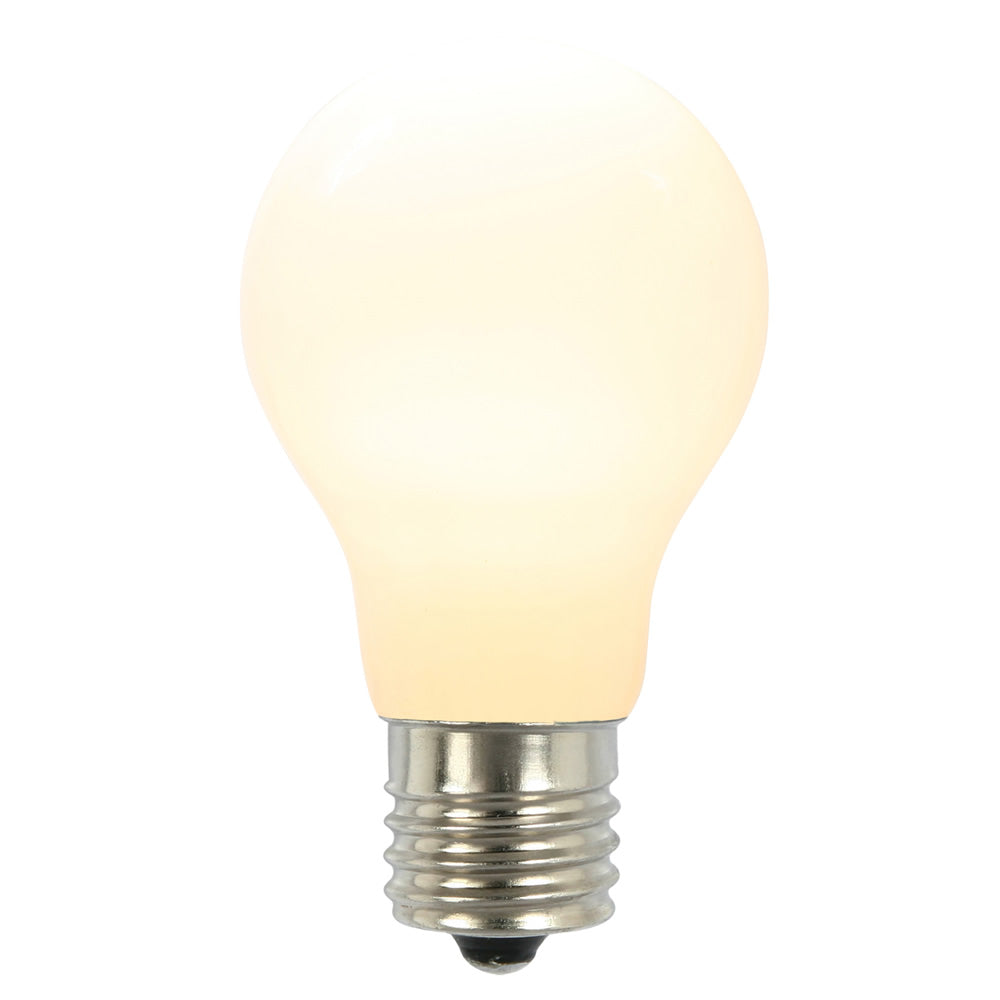 25PK - A19 LED White Ceramic Bulb E26 Nk Base