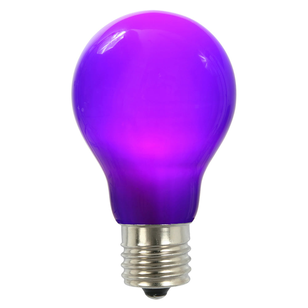 25PK - A19 LED Purple Ceramic Bulb E26 Nk Base