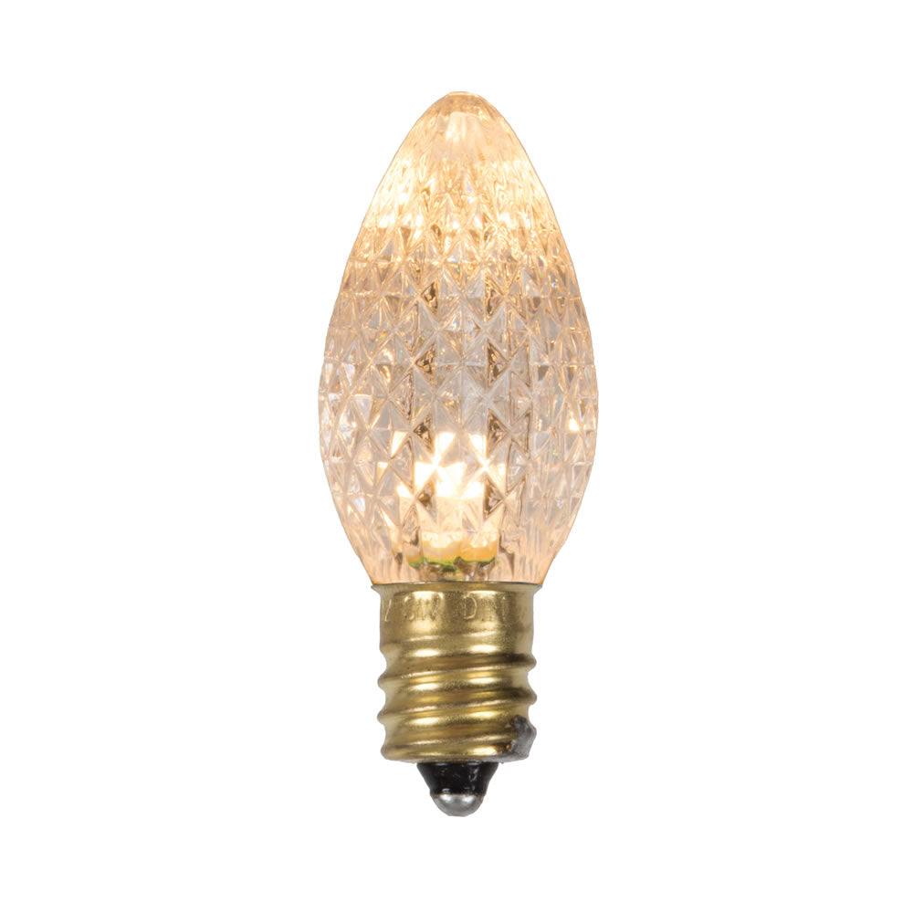 25Pk - Vickerman 0.96W C7 Faceted LED Sun Warm White Bulb