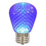 10PK - 0.96W 11S14 Faceted Purple LED Replacement Christmas Light Bulb