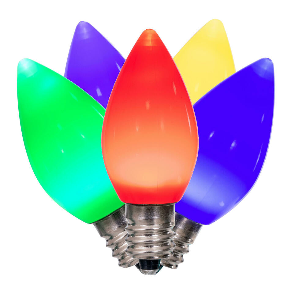 25Pk - Vickerman .6W C7 Ceramic LED Multi Light Bulb