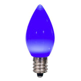 25Pk - Vickerman .6W C7 Ceramic LED Blue Light Bulb 120v