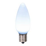 25Pk - Vickerman .8W C9 Ceramic LED Cool White Light Bulb 120v