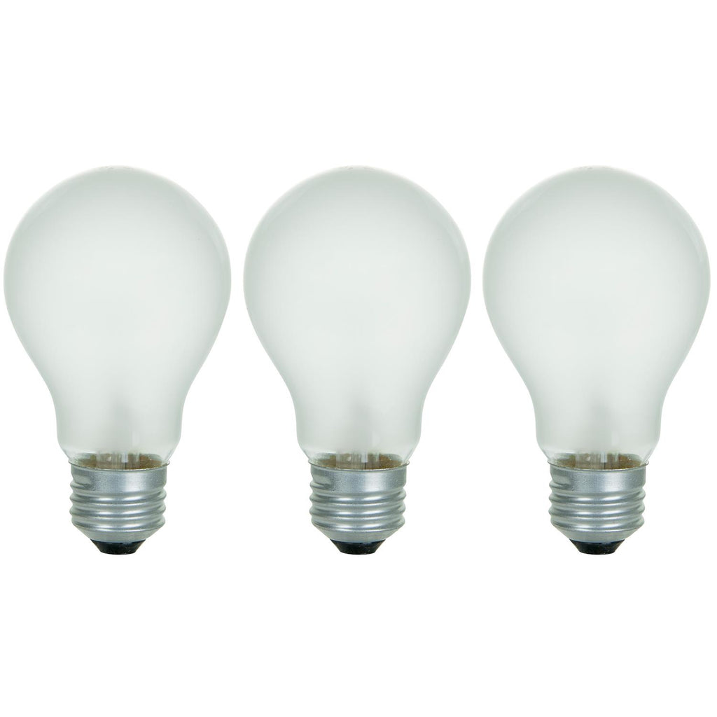 3Pk - Sunlite 40w A19 Medium Base 3200K Warm White incandescent bulb