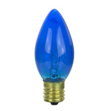 25Pk - SUNLITE Blue 7w C9 E17 Intermediate Base Light Bulbs