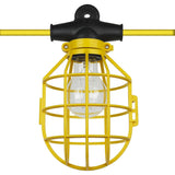 Sunlite 50 Ft. Commercial-Grade Cage String, 5 Sockets, Construction Lighting