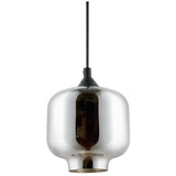 SUNLITE E26 6.5" Tinted Glass Sphere Brushed Nickel Pendant Light Fixture