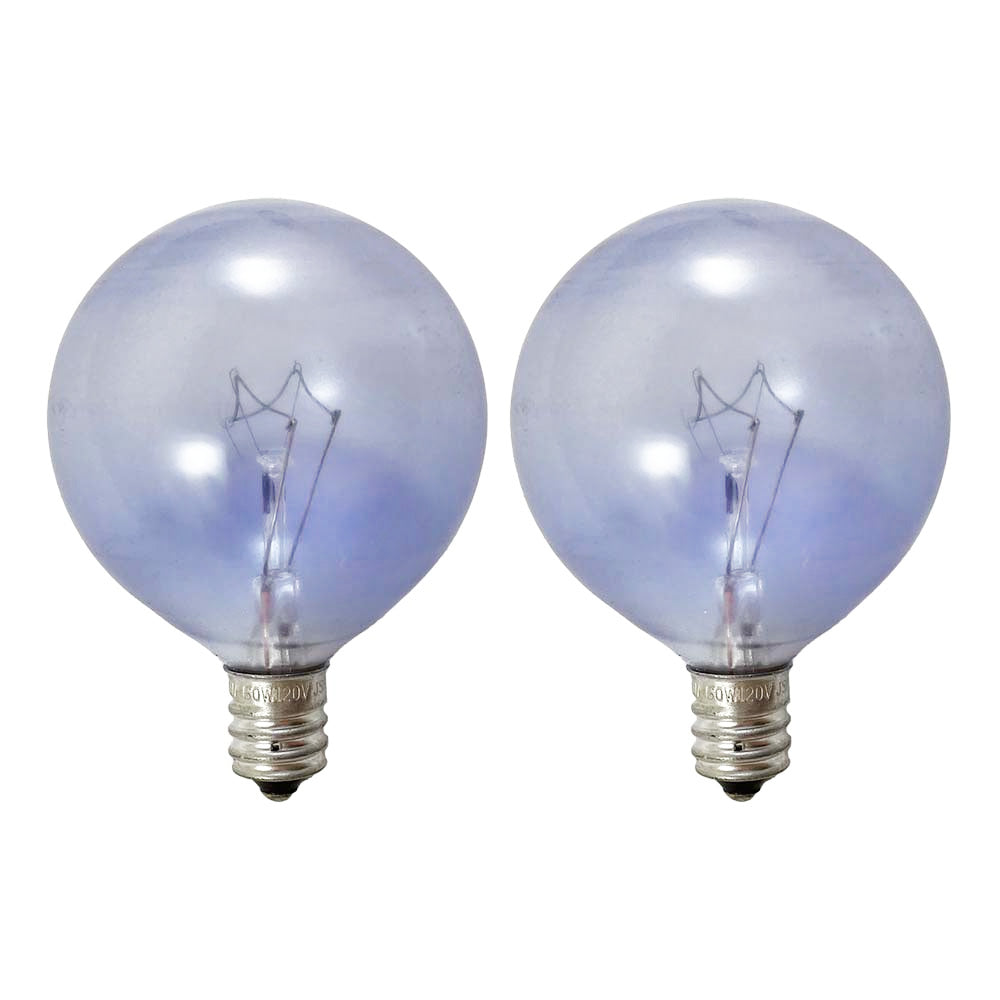 2Pk - Philips 60w G16.5 Globe E12 Candelabra Base Natural Daylight Bulb