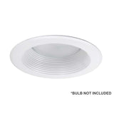 NICOR 5 in. White Recessed Shallow Cone Baffle Trim_2