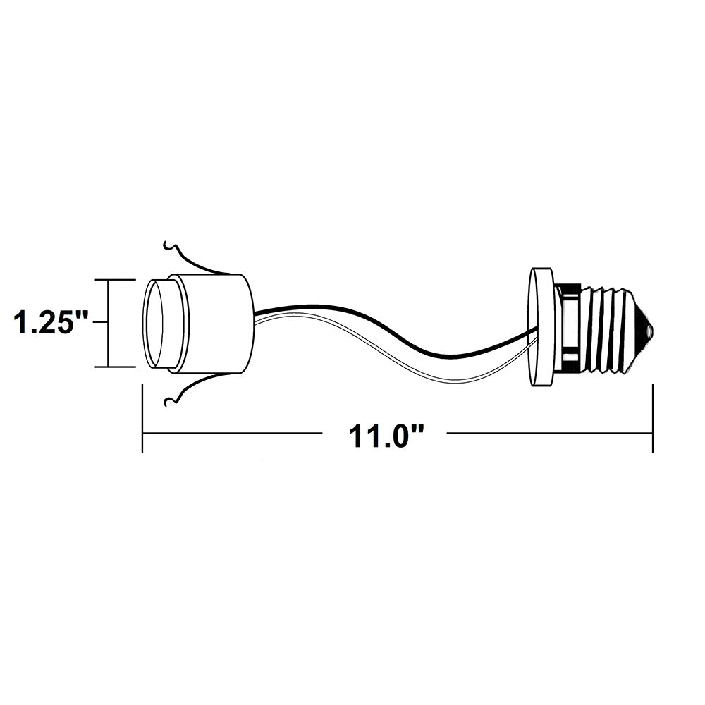 NICOR Medium Base Socket String Adapter, 120V – BulbAmerica