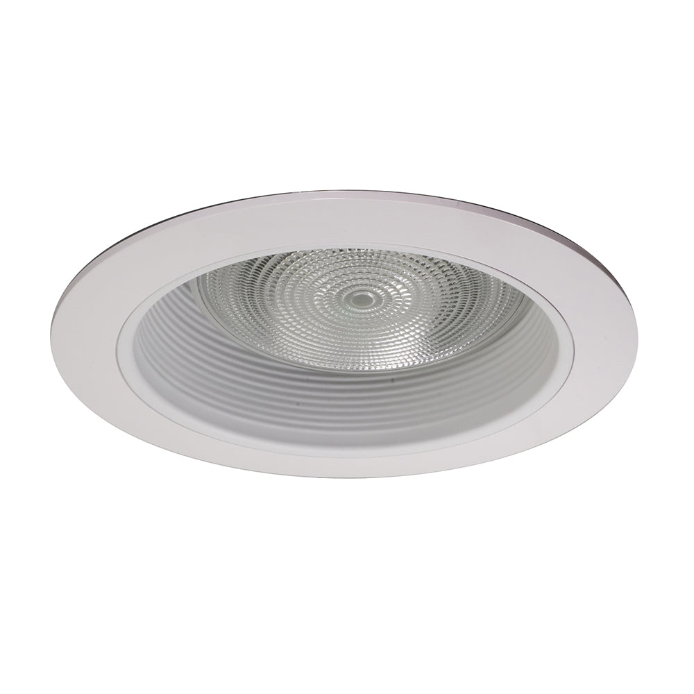 NICOR 6 in. White Recessed Baffle Trim with 1 in. Trim Ring