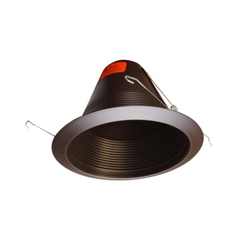 Nicor 6 in. Oil-Rubbed Bronze Airtight Recessed Cone Baffle Trim, Fits 6 inch Housings