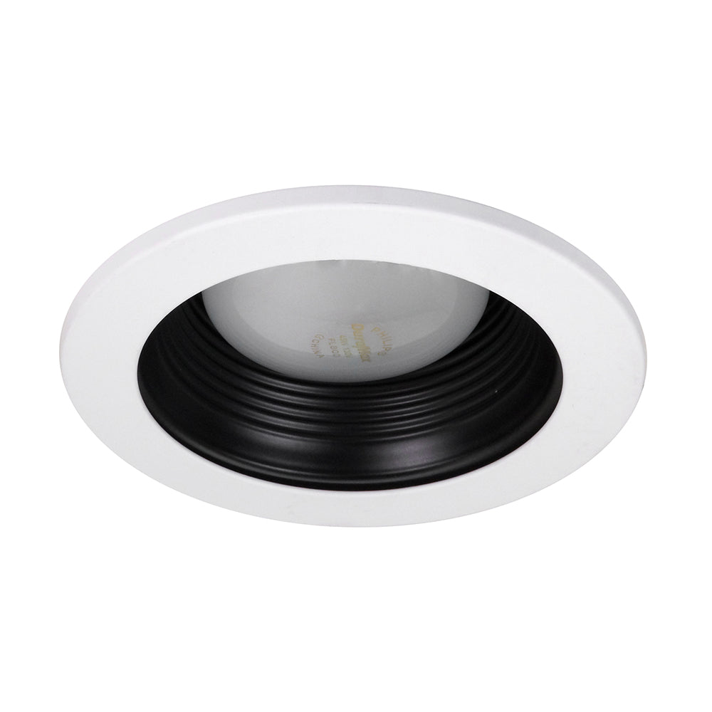 NICOR 4 in. Black Single Piece Baffle Trim for use with 4 in. Housings.