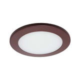 NICOR 4 in. Oil-Rubbed Bronze Recessed Shower Trim with Albalite Glass Lens