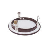 NICOR 4 in. Oil-Rubbed Bronze Recessed Shower Trim with Albalite Glass Lens - BulbAmerica