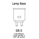 G9.5 lamp holder - Ceramic Steatite Socket - 69006 TP-22XL Replacement_1