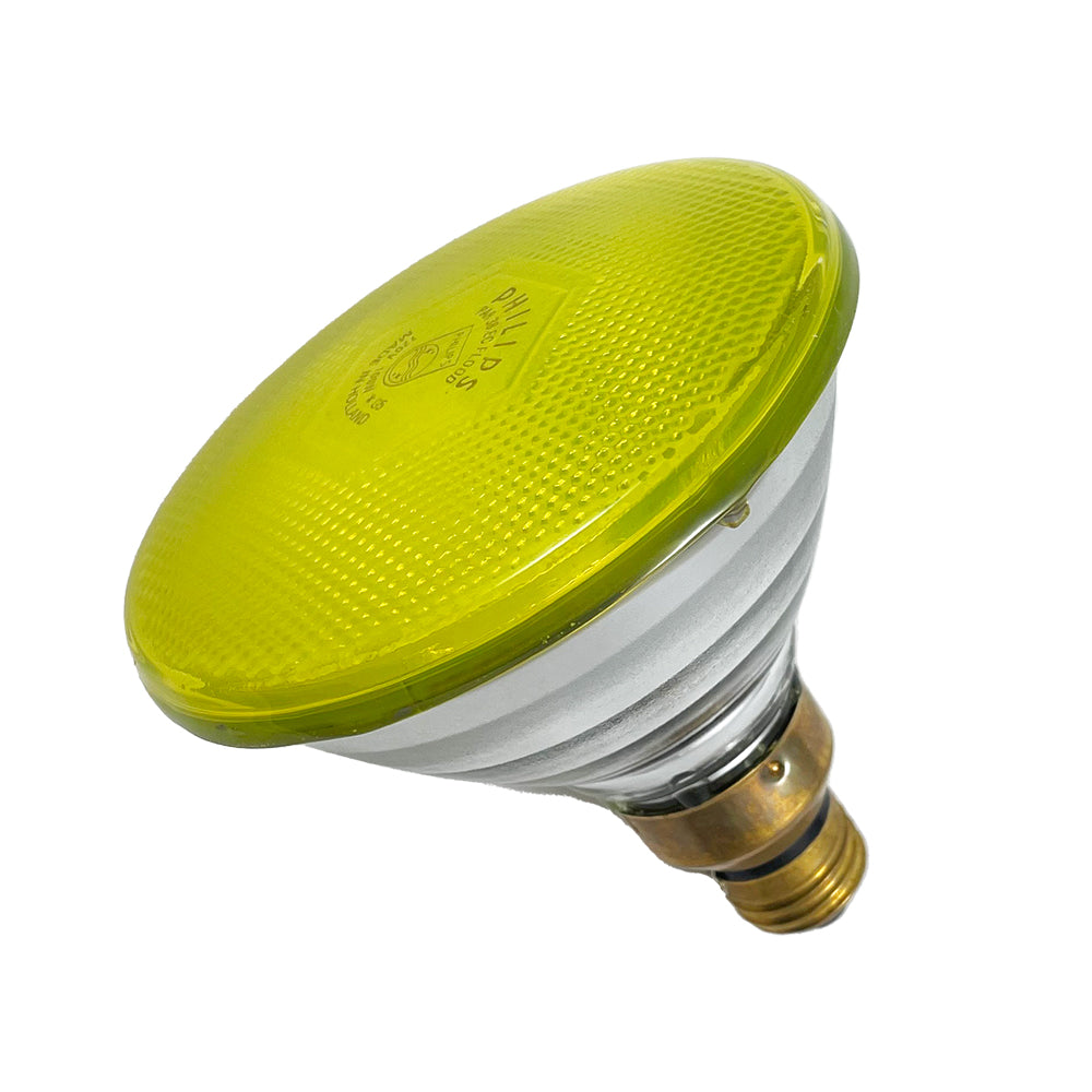 Philips 100W BR38 Yellow Indoor/Outdoor Floodlight bulb