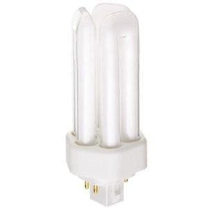 Satco S6496 13W Triple Tube 4-Pin GX24Q-1 Plug-In base 3000K fluorescent bulb