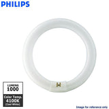 PHILIPS FC8T9 22W T9 G10Q 4100K Cool White Circline Fluorescent Bulb - BulbAmerica