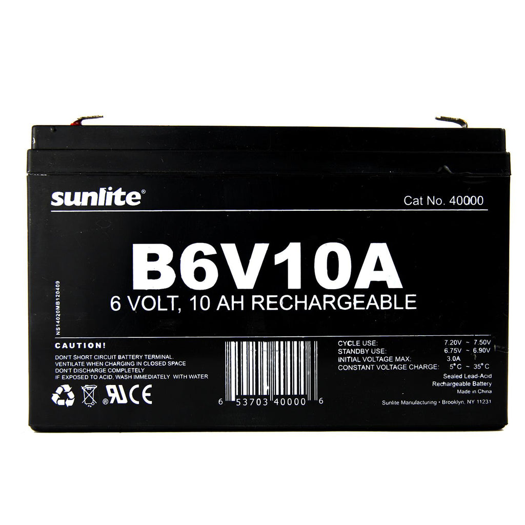 SUNLITE 6V 10A Emergency Back-Up Battery