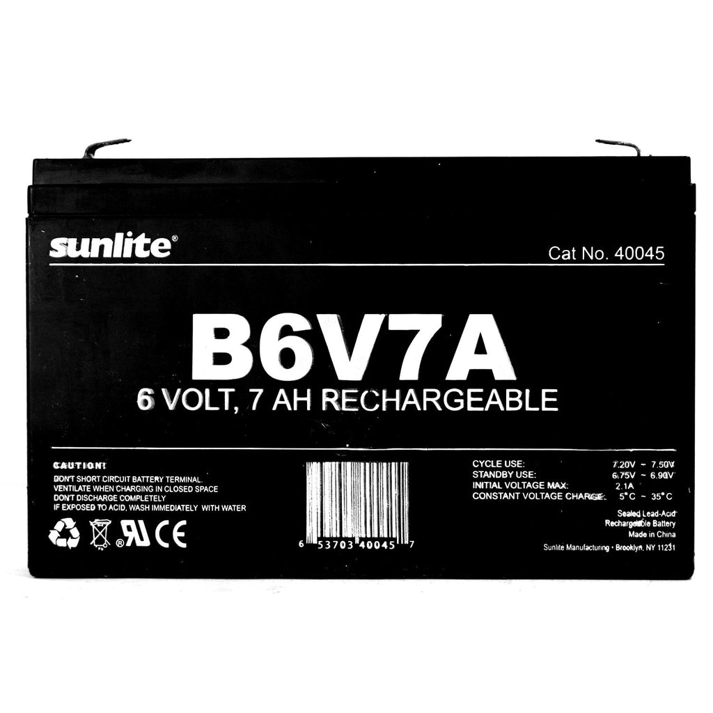 SUNLITE 6V 7A Emergency Back-Up Battery