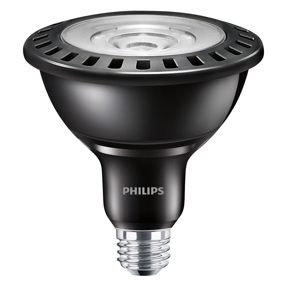 Philips 17W PAR38 LED 3000K Flood Dimmable Black Housing Bulb