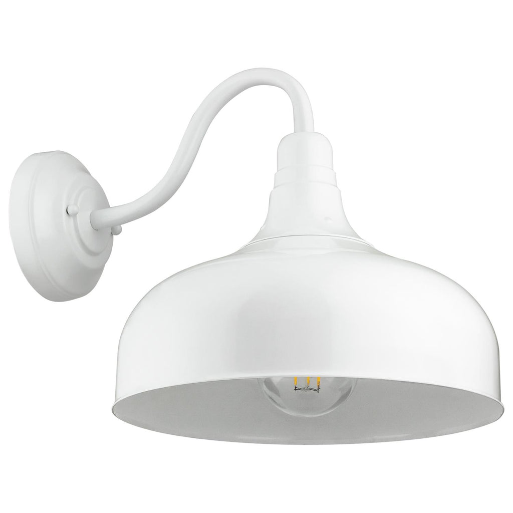 SUNLITE 46068-SU E26 Goose Neck White Wall Lighting Fixture