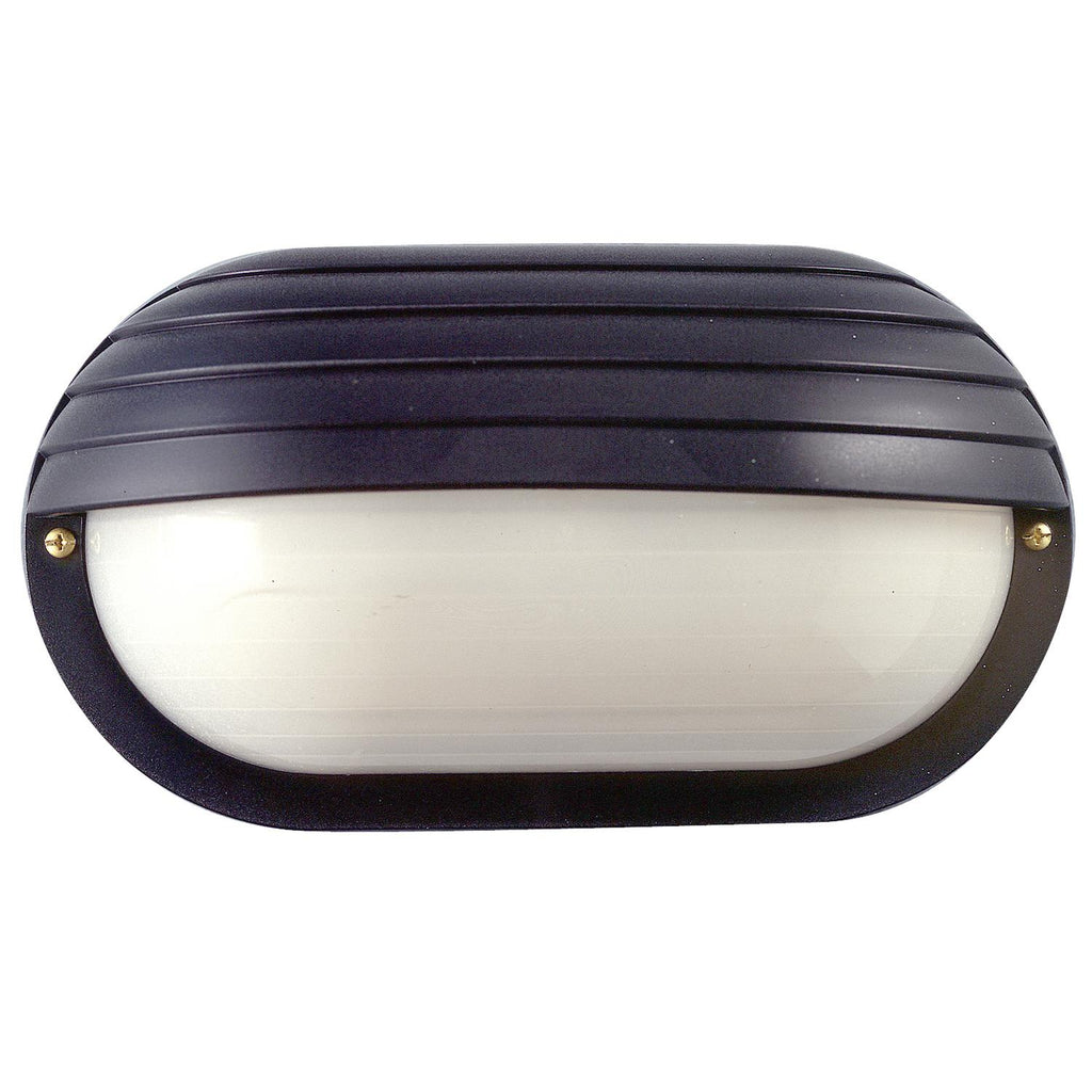 Sunlite 47208-SU Wall Decorative Eurostyle Oblong Hooded Fixture in Black Finish