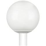 SUNLITE 47227-SU E26 Globe White Outdoor Post Lights