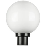 SUNLITE 47242-SU Outdoor Globe Post Lights Fixture with E26 black base