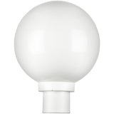 SUNLITE 47244-SU E26 Globe White Outdoor Post Lights