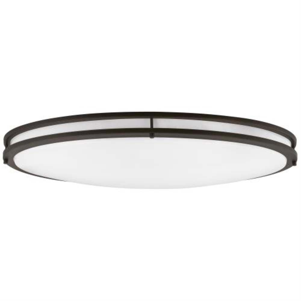 Sunlite 32-in Oval LED Double Band Fixture CCT Tunable Oil Rubbed Bronze Finish